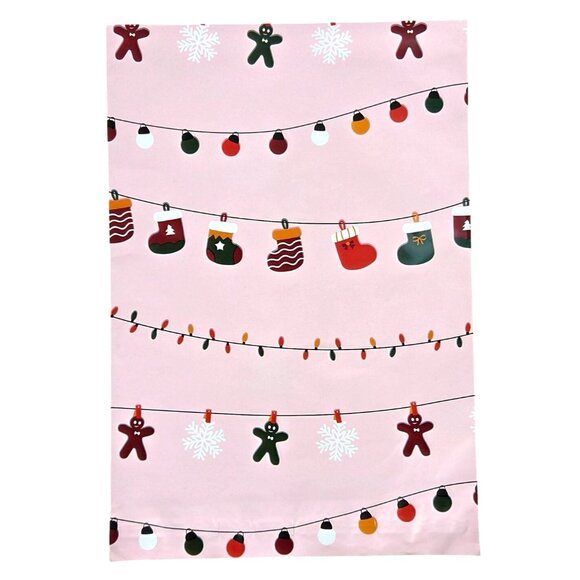 Festive Poly Mailer Bundle 55 Pieces 3 Sizes 9 Designs Including Holidays - Picture 3 of 16